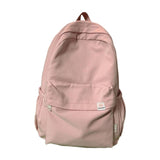 Maxbell Solid Color Backpack Lightweight for Camping Outdoor Activities Short Trips Pink
