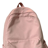 Maxbell Solid Color Backpack Lightweight for Camping Outdoor Activities Short Trips Pink