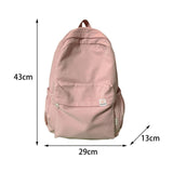 Maxbell Solid Color Backpack Lightweight for Camping Outdoor Activities Short Trips Pink