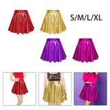 Maxbell A Line Mini Skirt Comfortable Versatile Pleated Skirt for Travel Red Small