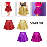 Maxbell A Line Mini Skirt Comfortable Versatile Pleated Skirt for Travel Red Small