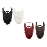 Maxbell Long Beard Costume Adult Kids Dwarf Gnome Beard for Festive Party Supplies Black