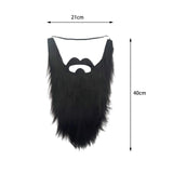 Maxbell Long Beard Costume Adult Kids Dwarf Gnome Beard for Festive Party Supplies Black