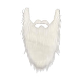 Maxbell Long Beard Costume Adult Kids Dwarf Gnome Beard for Festive Party Supplies White