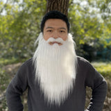 Maxbell Long Beard Costume Adult Kids Dwarf Gnome Beard for Festive Party Supplies White