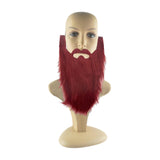 Maxbell Long Beard Costume Adult Kids Dwarf Gnome Beard for Festive Party Supplies Red