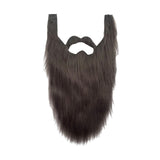 Maxbell Long Beard Costume Adult Kids Dwarf Gnome Beard for Festive Party Supplies Gray