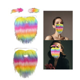 Maxbell Funny Costume Beard Decorative Creative Mustaches for Prom Fancy Dress Party With Eyebrow