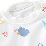 Maxbell Kids Pajama Set Pajama Suit Nightdress Breathable for Infant Unisex Elephant Height 73cm