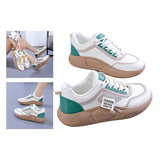 Maxbell Women Casual Sneakers Nonslip Fashion Breathable for Running Hiking Female Green 40
