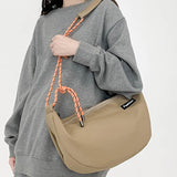Maxbell Dumpling Bun Handbag Coin Purse Crossbody Bags Shoulder Bag for Shopping Khaki