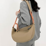 Maxbell Dumpling Bun Handbag Coin Purse Crossbody Bags Shoulder Bag for Shopping Khaki