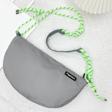 Maxbell Dumpling Bun Handbag Coin Purse Crossbody Bags Shoulder Bag for Shopping Gray