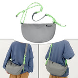 Maxbell Dumpling Bun Handbag Coin Purse Crossbody Bags Shoulder Bag for Shopping Gray