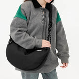 Maxbell Dumpling Bun Handbag Coin Purse Crossbody Bags Shoulder Bag for Shopping Black