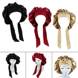 Maxbell Girls Hair Bonnet Portable Reusable for Cooking Shower Household Cleaning Black