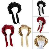 Maxbell Girls Hair Bonnet Portable Reusable for Cooking Shower Household Cleaning Black