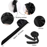 Maxbell Girls Hair Bonnet Portable Reusable for Cooking Shower Household Cleaning Black