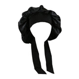Maxbell Girls Hair Bonnet Portable Reusable for Cooking Shower Household Cleaning Black