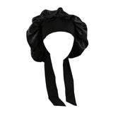 Maxbell Girls Hair Bonnet Portable Reusable for Cooking Shower Household Cleaning Black