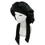 Maxbell Girls Hair Bonnet Portable Reusable for Cooking Shower Household Cleaning Black