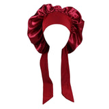 Maxbell Girls Hair Bonnet Portable Reusable for Cooking Shower Household Cleaning Red