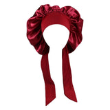Maxbell Girls Hair Bonnet Portable Reusable for Cooking Shower Household Cleaning Red