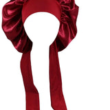 Maxbell Girls Hair Bonnet Portable Reusable for Cooking Shower Household Cleaning Red