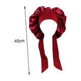 Maxbell Girls Hair Bonnet Portable Reusable for Cooking Shower Household Cleaning Red