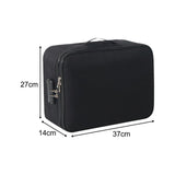 Maxbell Document Organizer with Zipper Storage Pouch for Office Travel  Black