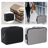 Maxbell Document Organizer with Zipper Storage Pouch for Office Travel  Black