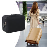 Maxbell Document Organizer with Zipper Storage Pouch for Office Travel  Black