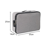 Maxbell Document Organizer with Zipper Storage Pouch for Office Travel  Gray