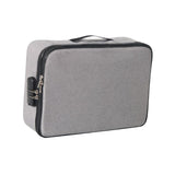 Maxbell Document Organizer with Zipper Storage Pouch for Office Travel  Gray