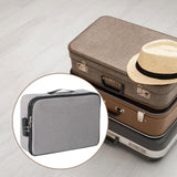 Maxbell Document Organizer with Zipper Storage Pouch for Office Travel  Gray