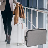 Maxbell Document Organizer with Zipper Storage Pouch for Office Travel  Gray
