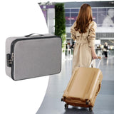 Maxbell Document Organizer with Zipper Storage Pouch for Office Travel  Gray