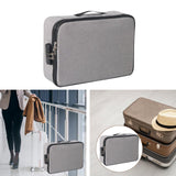 Maxbell Document Organizer with Zipper Storage Pouch for Office Travel  Gray