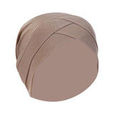 Maxbell Muslim Indian Turban Hat Head Cover Scarf Head Wrap Stretch Bandana Khaki