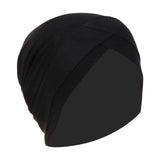 Maxbell Muslim Indian Turban Hat Head Cover Scarf Head Wrap Stretch Bandana Black