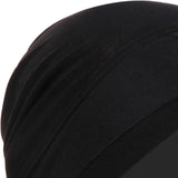 Maxbell Muslim Indian Turban Hat Head Cover Scarf Head Wrap Stretch Bandana Black