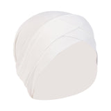 Maxbell Muslim Indian Turban Hat Head Cover Scarf Head Wrap Stretch Bandana White