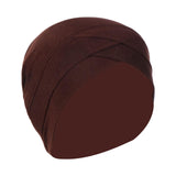 Maxbell Muslim Indian Turban Hat Head Cover Scarf Head Wrap Stretch Bandana Coffee