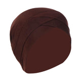 Maxbell Muslim Indian Turban Hat Head Cover Scarf Head Wrap Stretch Bandana Coffee