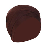 Maxbell Muslim Indian Turban Hat Head Cover Scarf Head Wrap Stretch Bandana Coffee