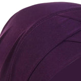 Maxbell Muslim Indian Turban Hat Head Cover Scarf Head Wrap Stretch Bandana Dark Violet