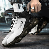 Maxbell Fashion Men's Athletic Sneakers Walking Shoes for Outdoor Jogging Sports 40 White