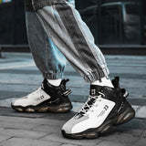 Maxbell Fashion Men's Athletic Sneakers Walking Shoes for Outdoor Jogging Sports 40 White
