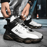 Maxbell Fashion Men's Athletic Sneakers Walking Shoes for Outdoor Jogging Sports 43 White