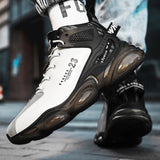 Maxbell Fashion Men's Athletic Sneakers Walking Shoes for Outdoor Jogging Sports 45 White